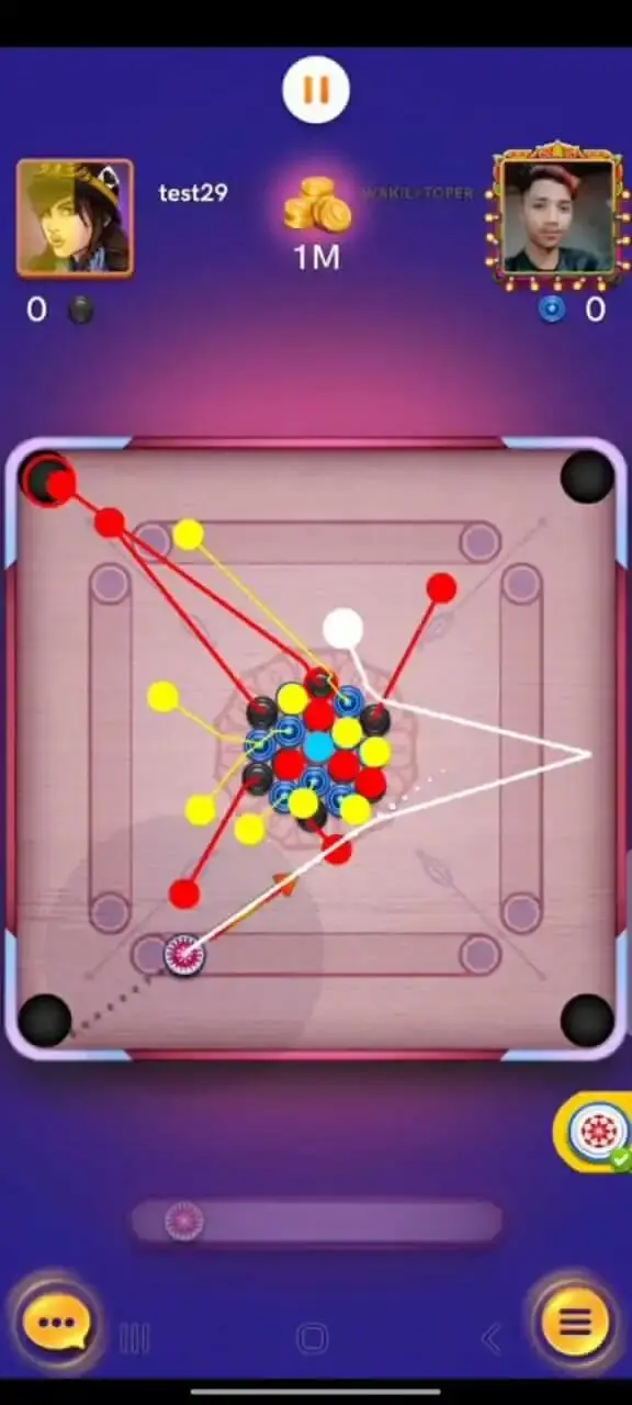 aim carrom king precise aiming
