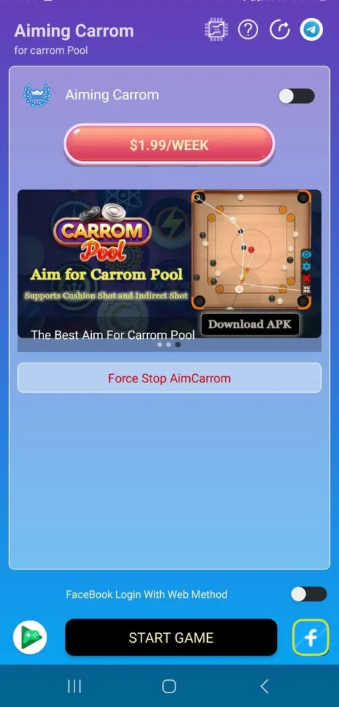 how to use aimcarrom apk