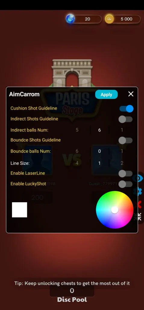 aim carrom pool